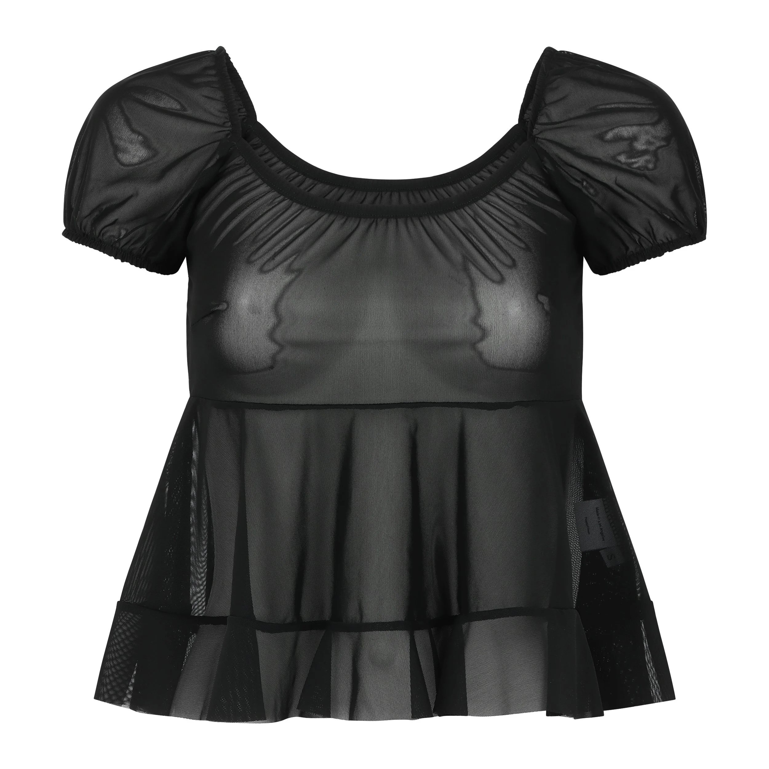 BORDERS at BALCONY SABRINA TOP サブリナトップ Sabrina Top Black — Gigi